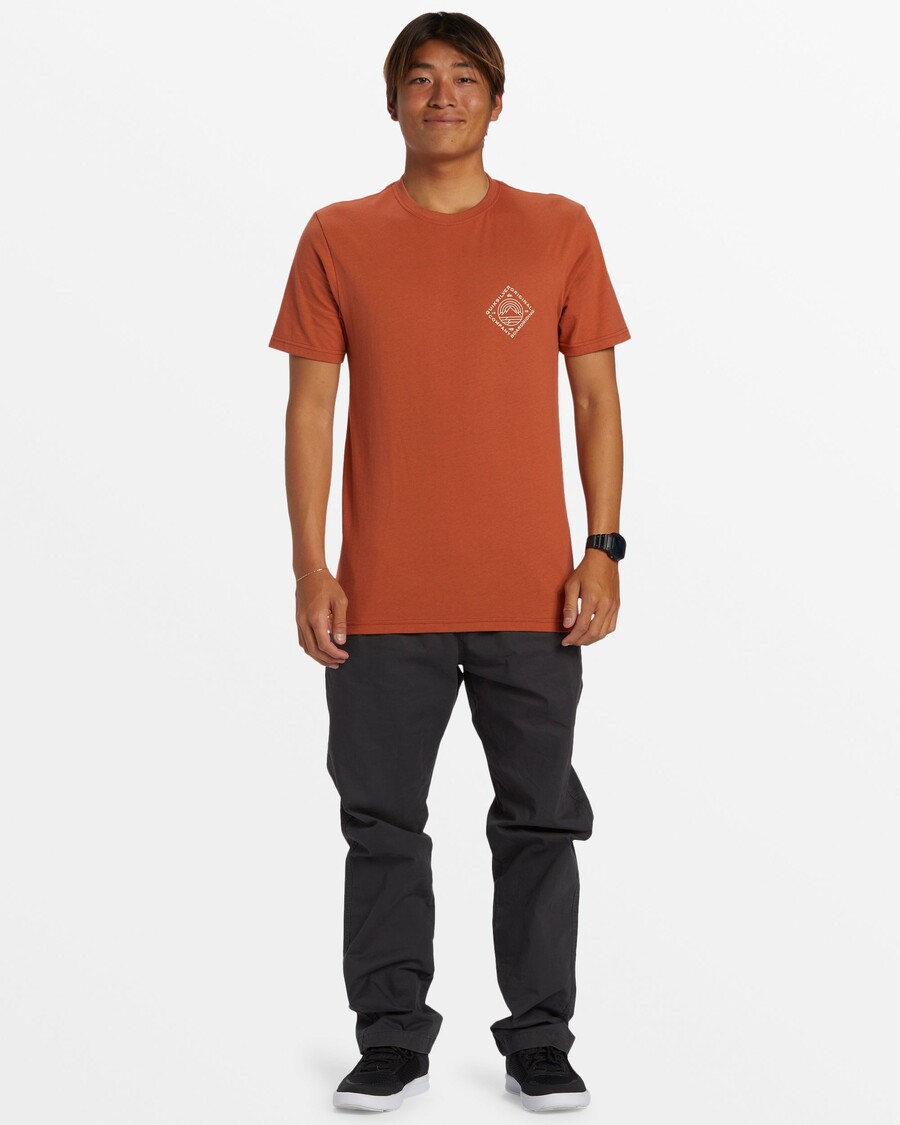 Quik Silver Scenic View T-Shirt - Baked Clay