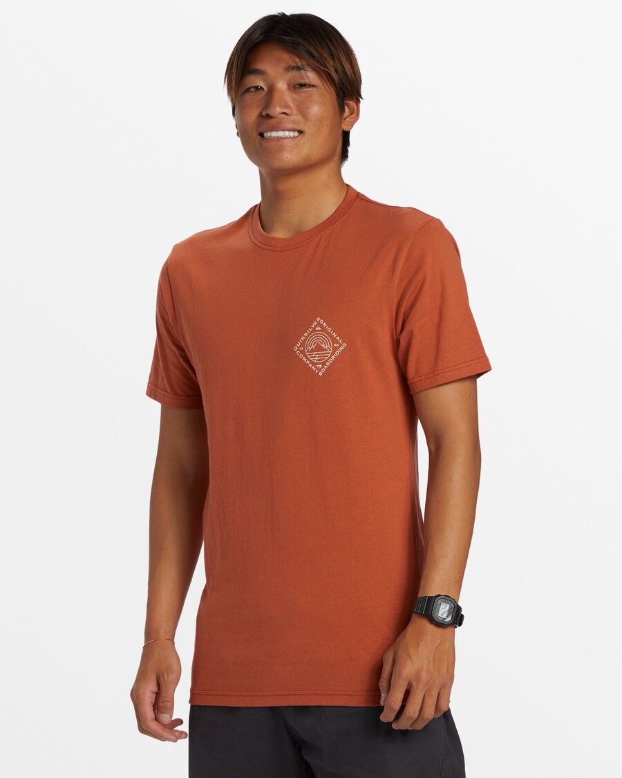 Quik Silver Scenic View T-Shirt - Baked Clay
