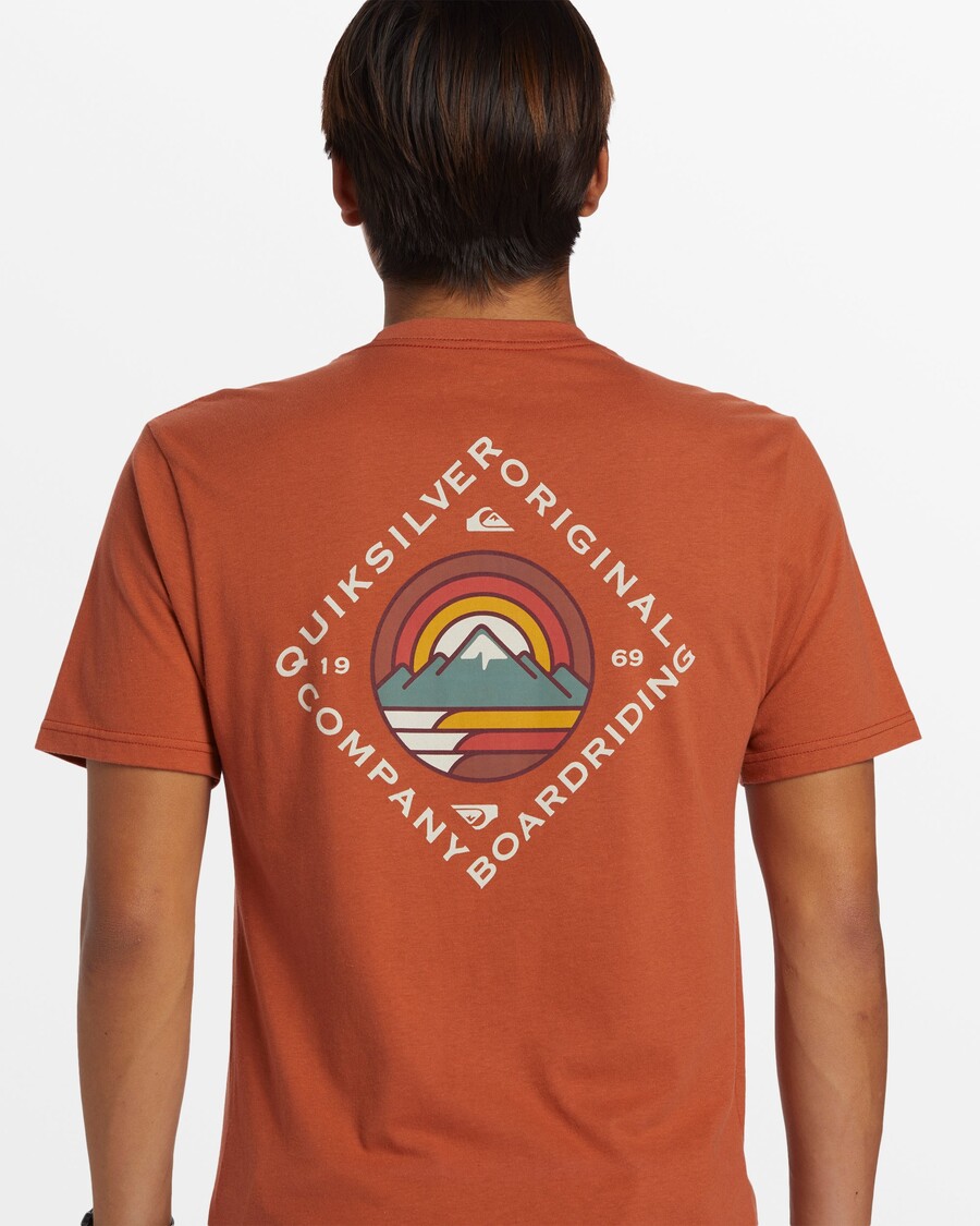 Quik Silver Scenic View T-Shirt - Baked Clay