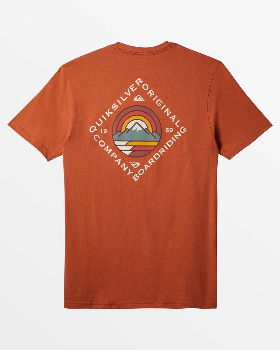 Quik Silver Scenic View T-Shirt - Baked Clay