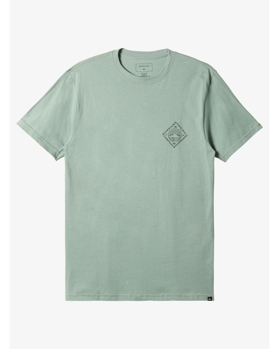 Quik Strieborné Tričko S Malebným Výhľadom - ľadovcové Zelené