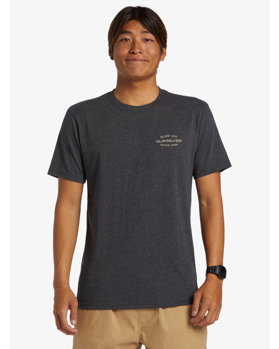 T-shirt Quiksilver Surf Lockup - κάρβουνο ερείκη