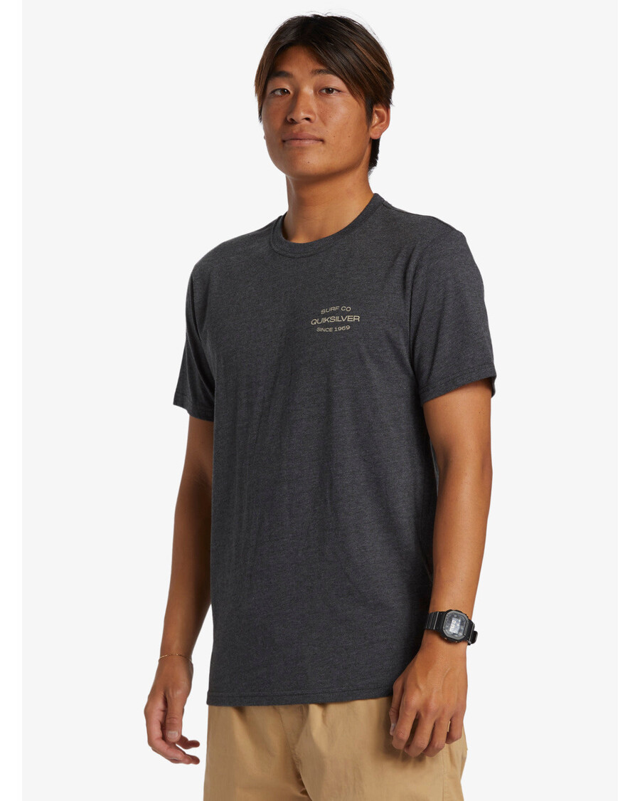 T-shirt Quiksilver Surf Lockup - κάρβουνο ερείκη