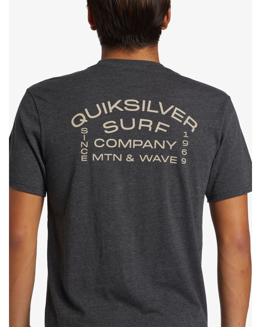 T-shirt Quiksilver Surf Lockup - κάρβουνο ερείκη