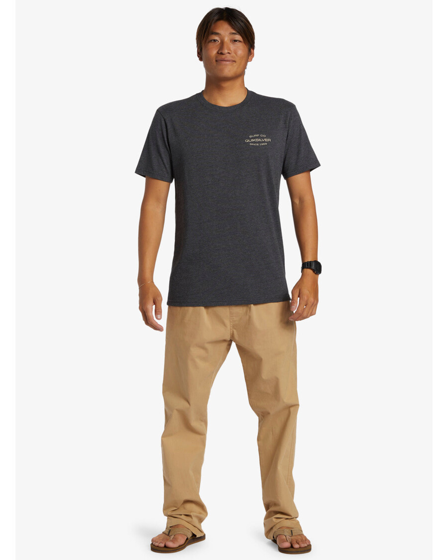 T-shirt Quiksilver Surf Lockup - κάρβουνο ερείκη