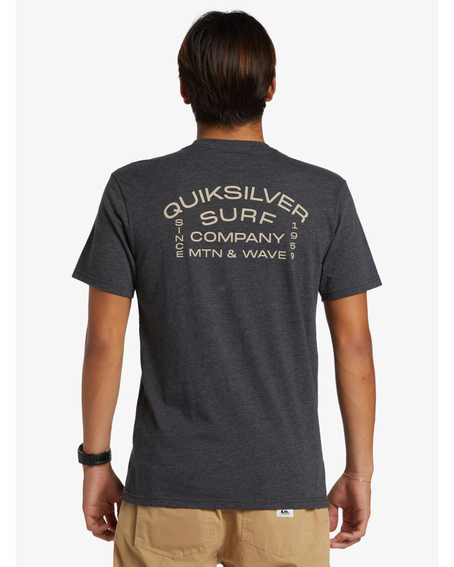 T-shirt Quiksilver Surf Lockup - κάρβουνο ερείκη