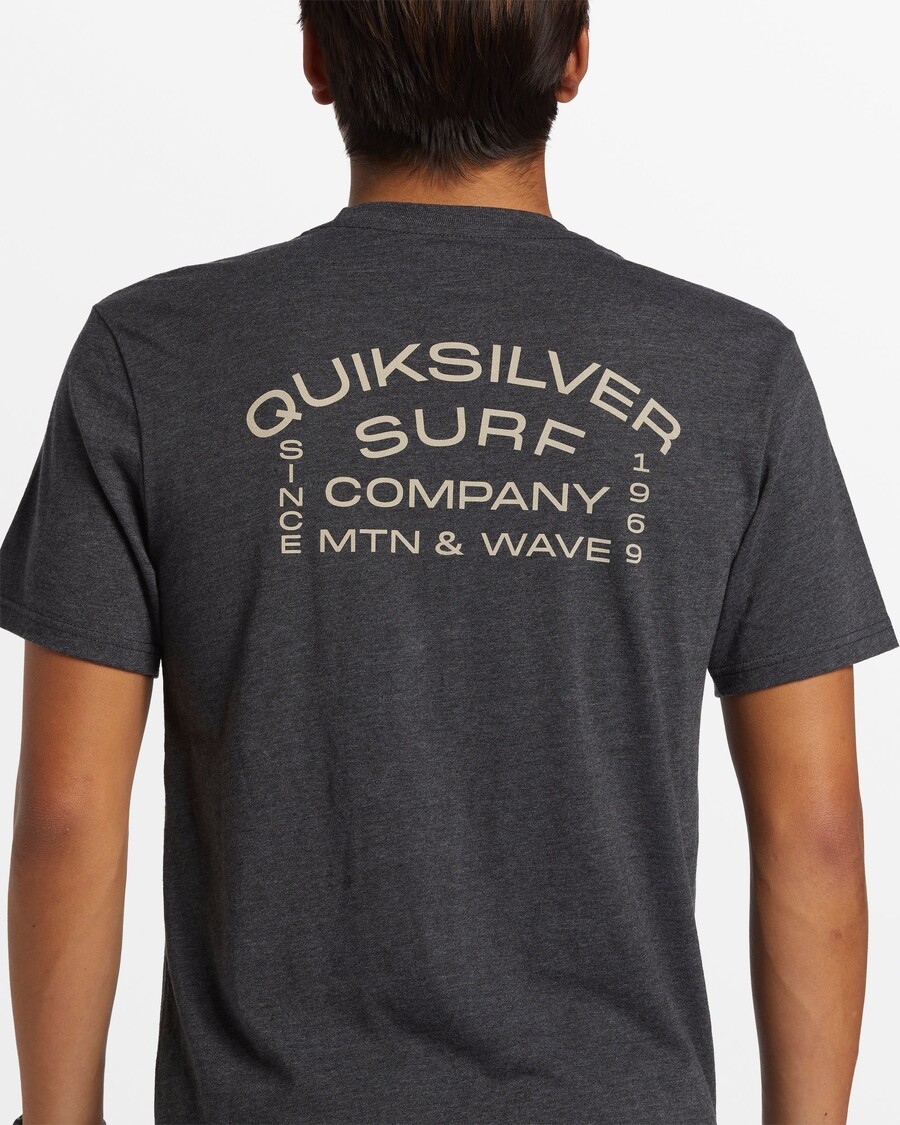 T-shirt Quiksilver Surf Lockup - κάρβουνο ερείκη