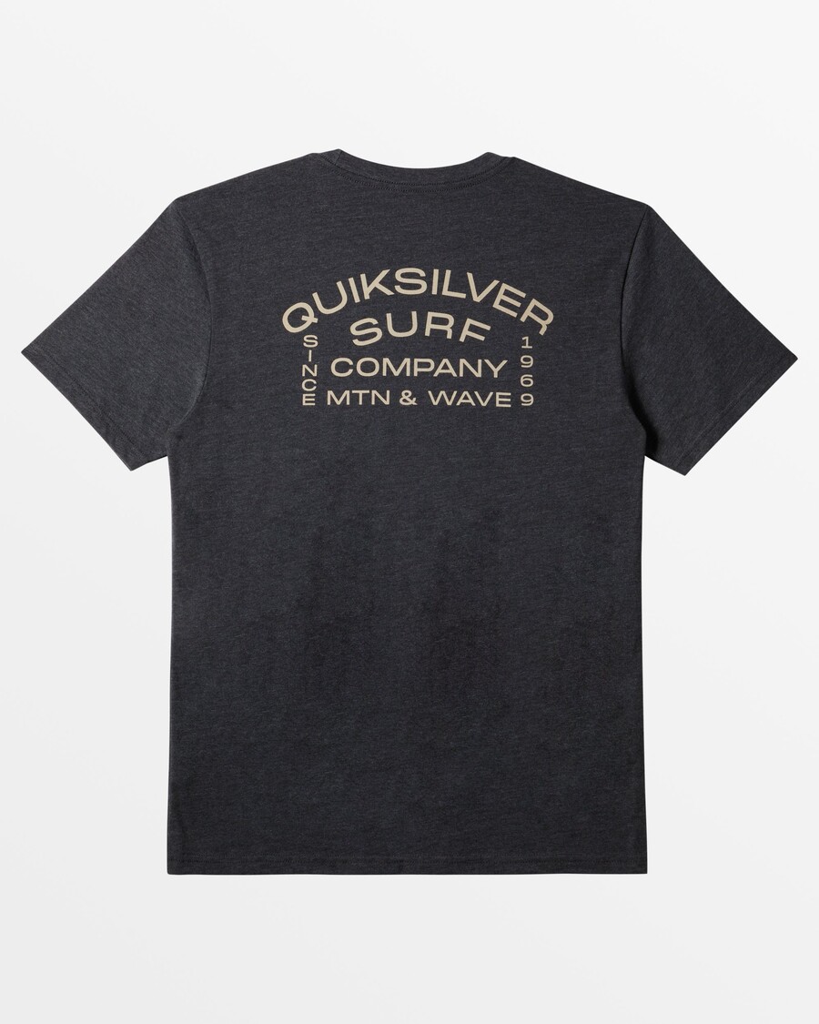 T-shirt Quiksilver Surf Lockup - κάρβουνο ερείκη