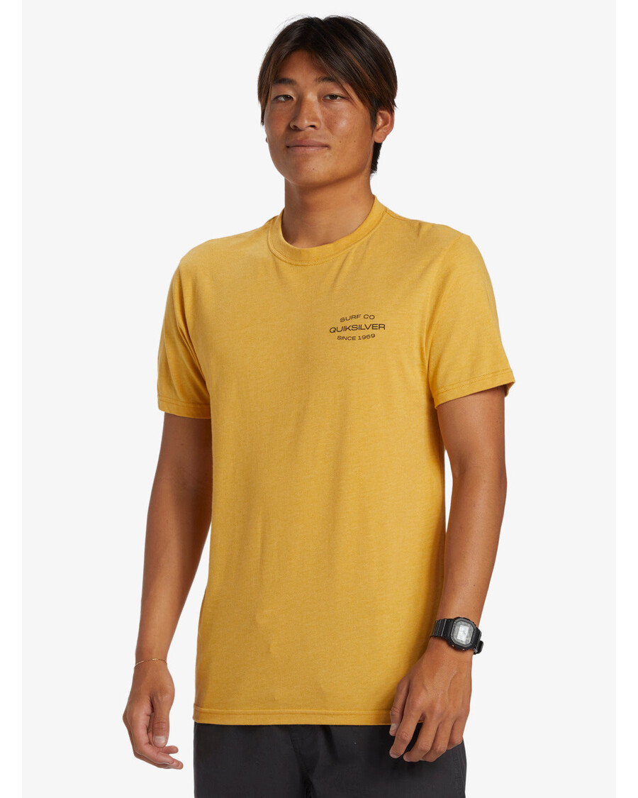 Quiksilver Surf Lockup Tričko - Zářivě Zlatý Vřes