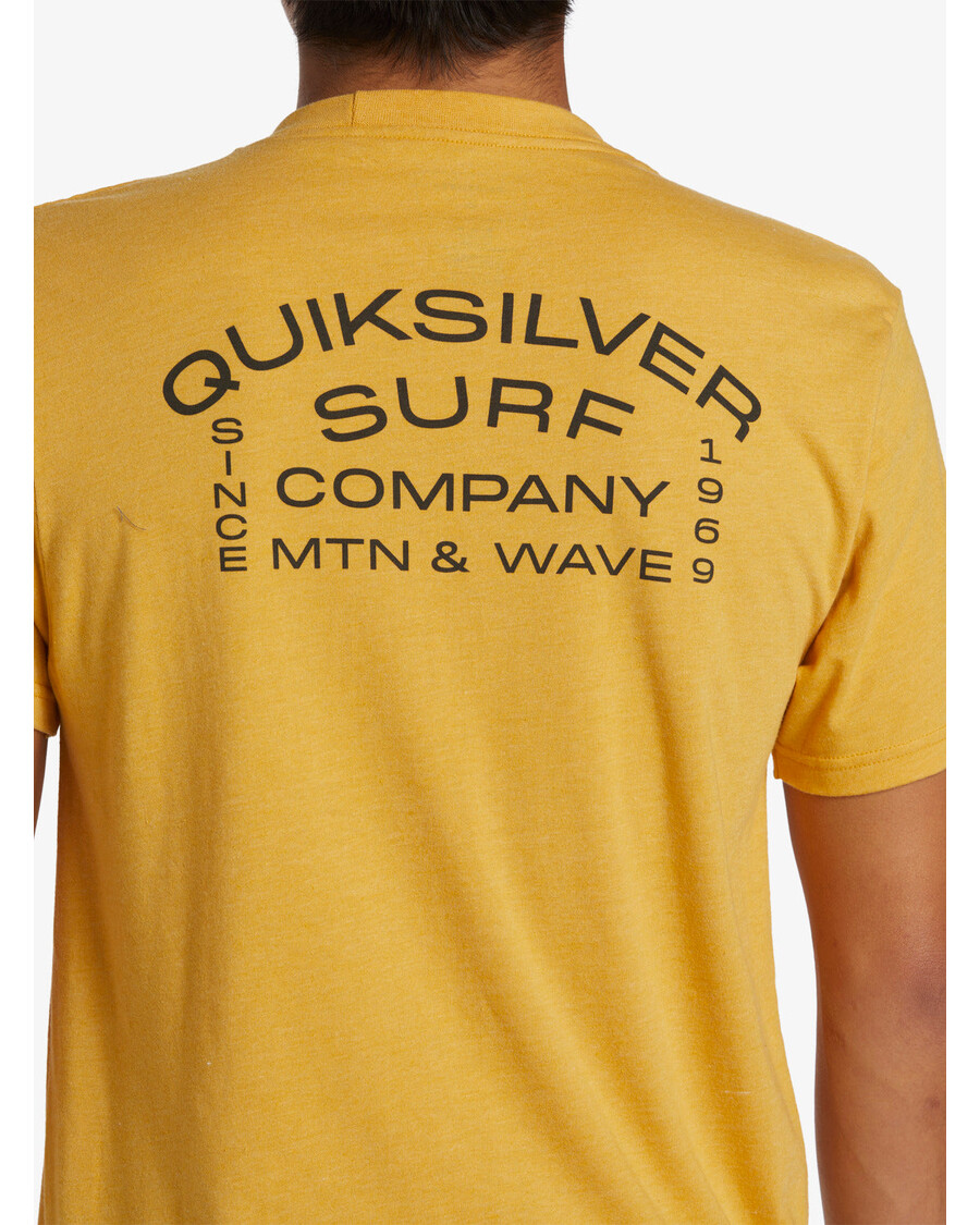 Quiksilver Surf Lockup Tričko - Zářivě Zlatý Vřes