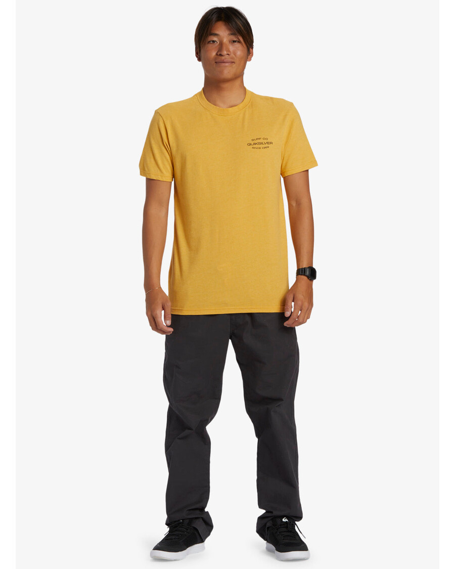 Quiksilver Surf Lockup Tričko - Zářivě Zlatý Vřes