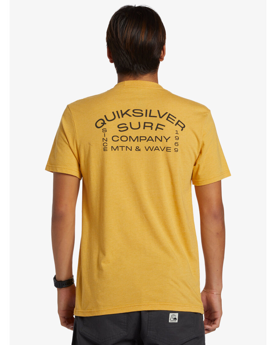 Quiksilver Surf Lockup Tričko - Zářivě Zlatý Vřes