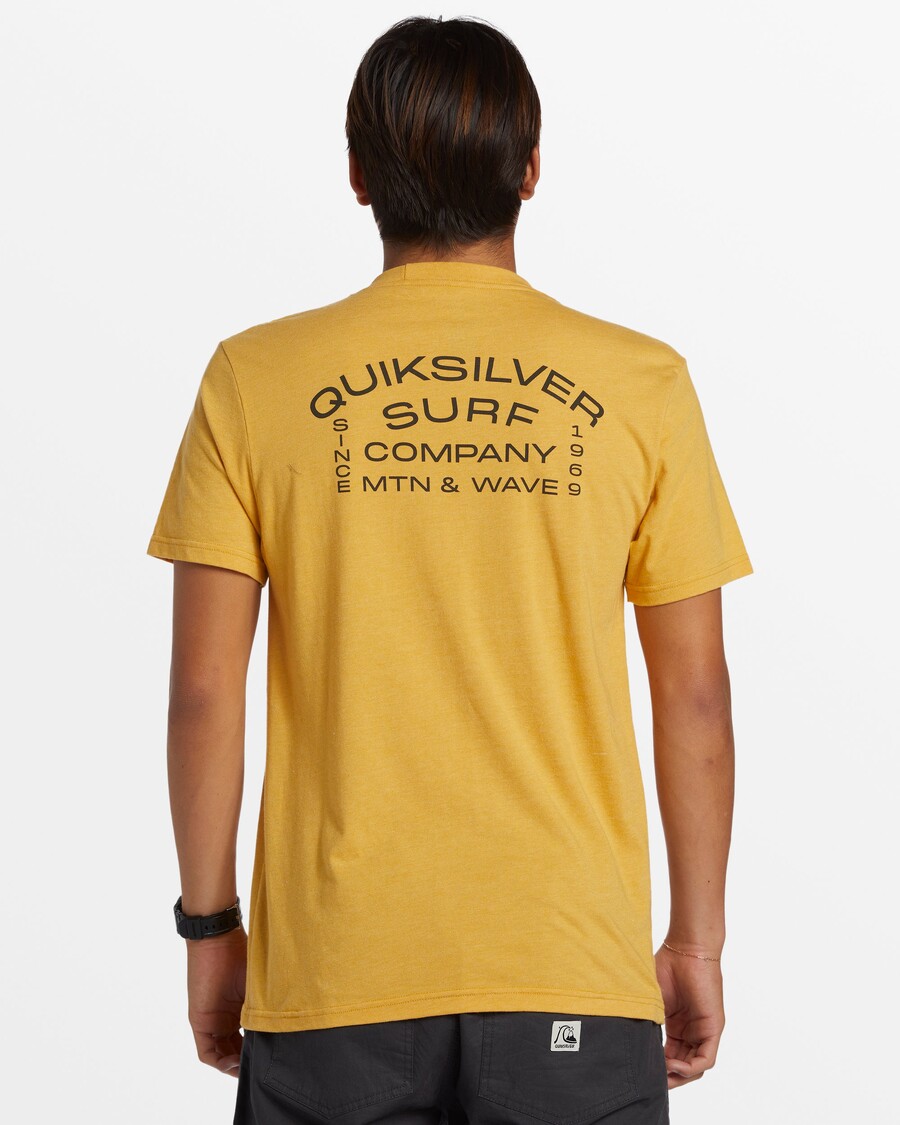 Quiksilver Surf Lockup Tričko - Zářivě Zlatý Vřes