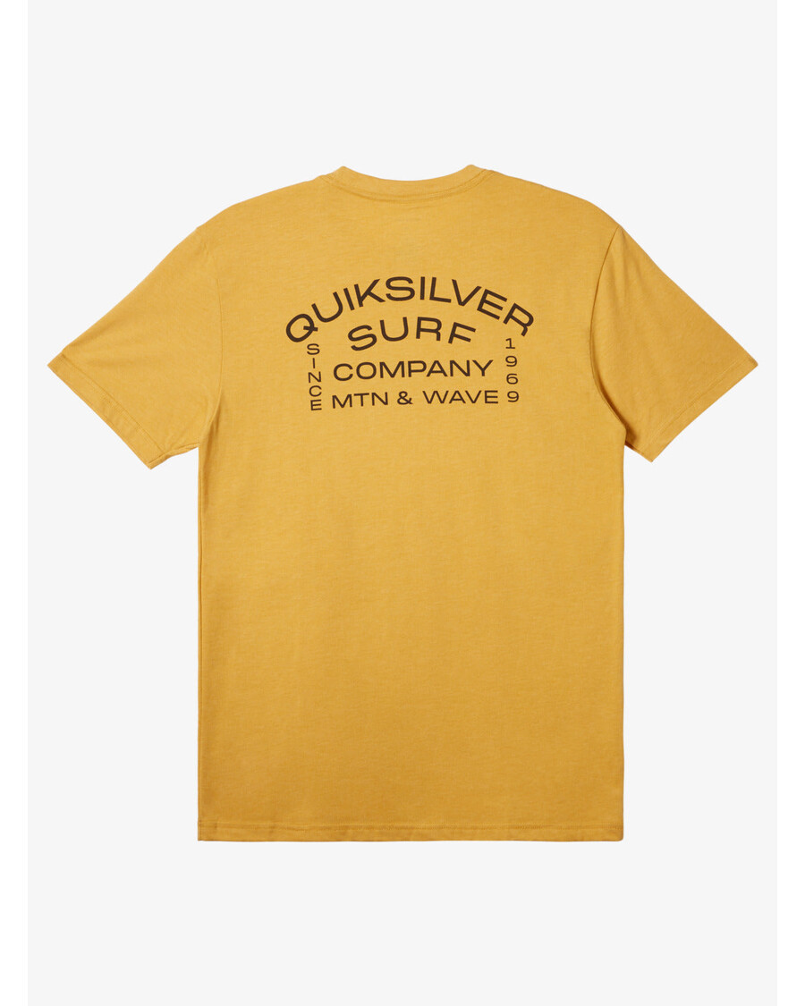 Quiksilver Surf Lockup Tričko - Zářivě Zlatý Vřes