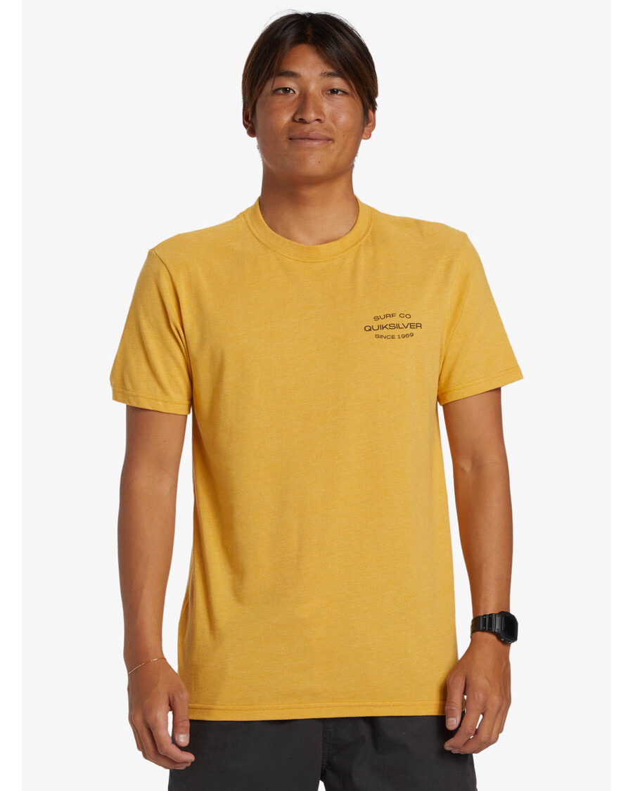 Quiksilver Surf Lockup Tričko - Zářivě Zlatý Vřes