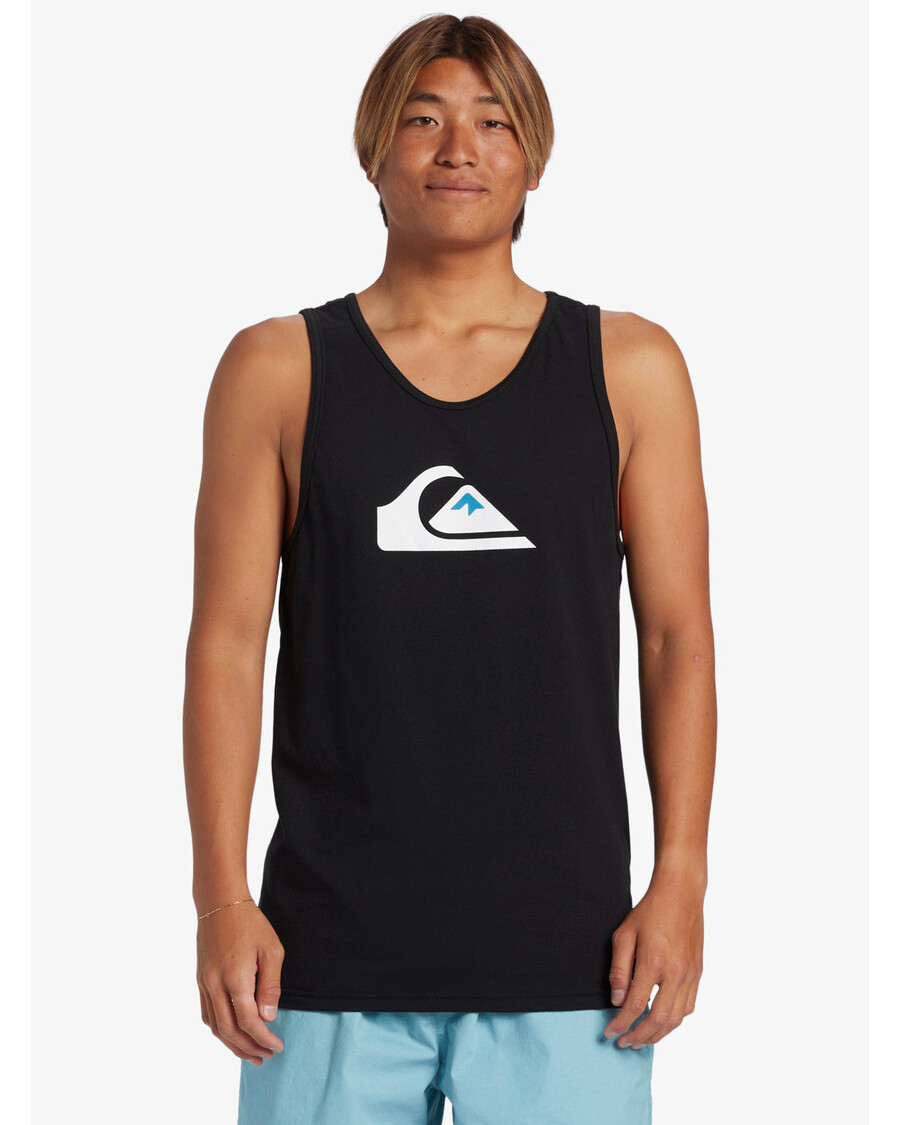 قميص بدون أكمام بشعار شركة Quiksilver - أسود