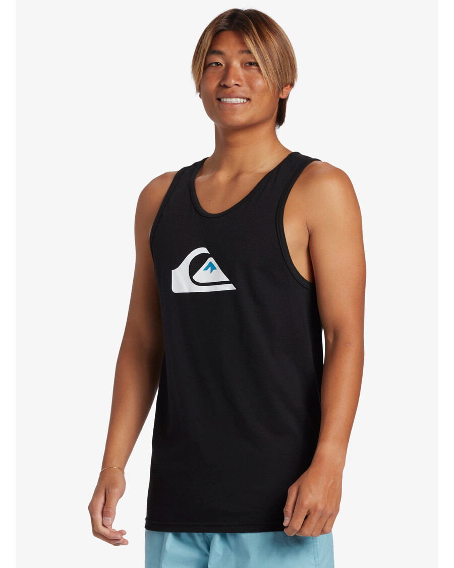 قميص بدون أكمام بشعار شركة Quiksilver - أسود