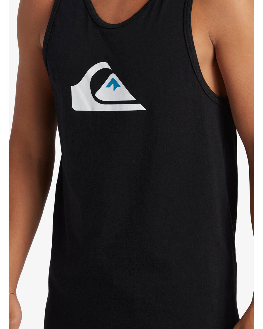 قميص بدون أكمام بشعار شركة Quiksilver - أسود