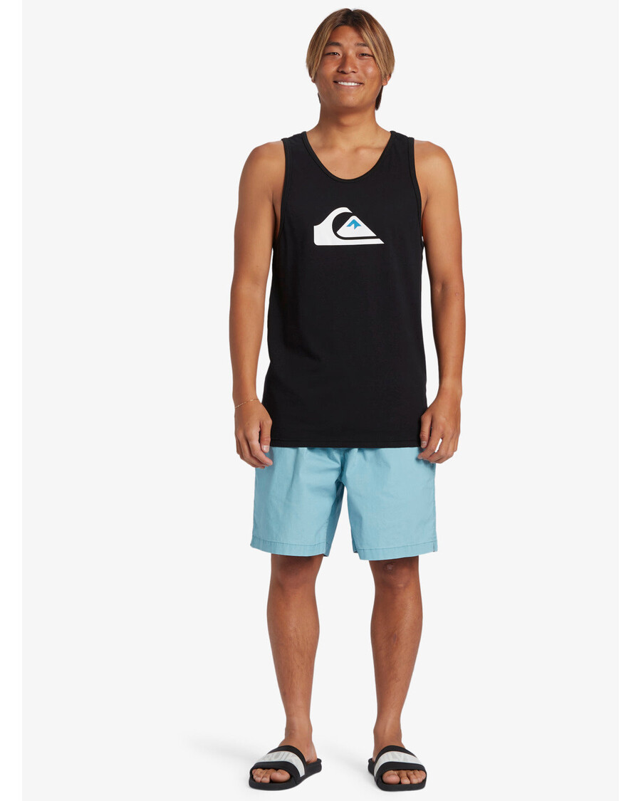 قميص بدون أكمام بشعار شركة Quiksilver - أسود