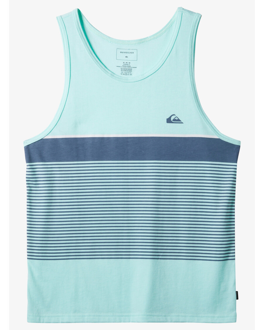 Quik Silver Tijuana Stripe Tank Top - Beach Glass Heather