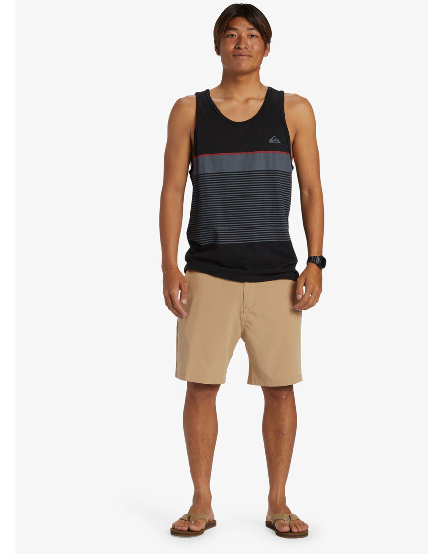 Quik Silver Tijuana Stripe Tank Top - Black