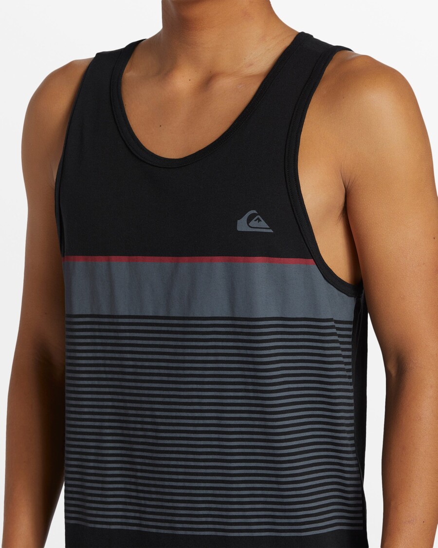 Quik Silver Tijuana Stripe Tank Top - Black