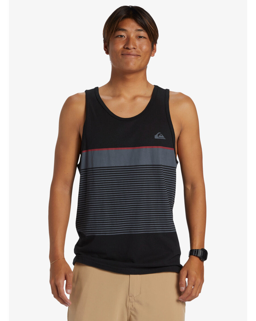 Quik Silver Tijuana Stripe Tank Top - Black