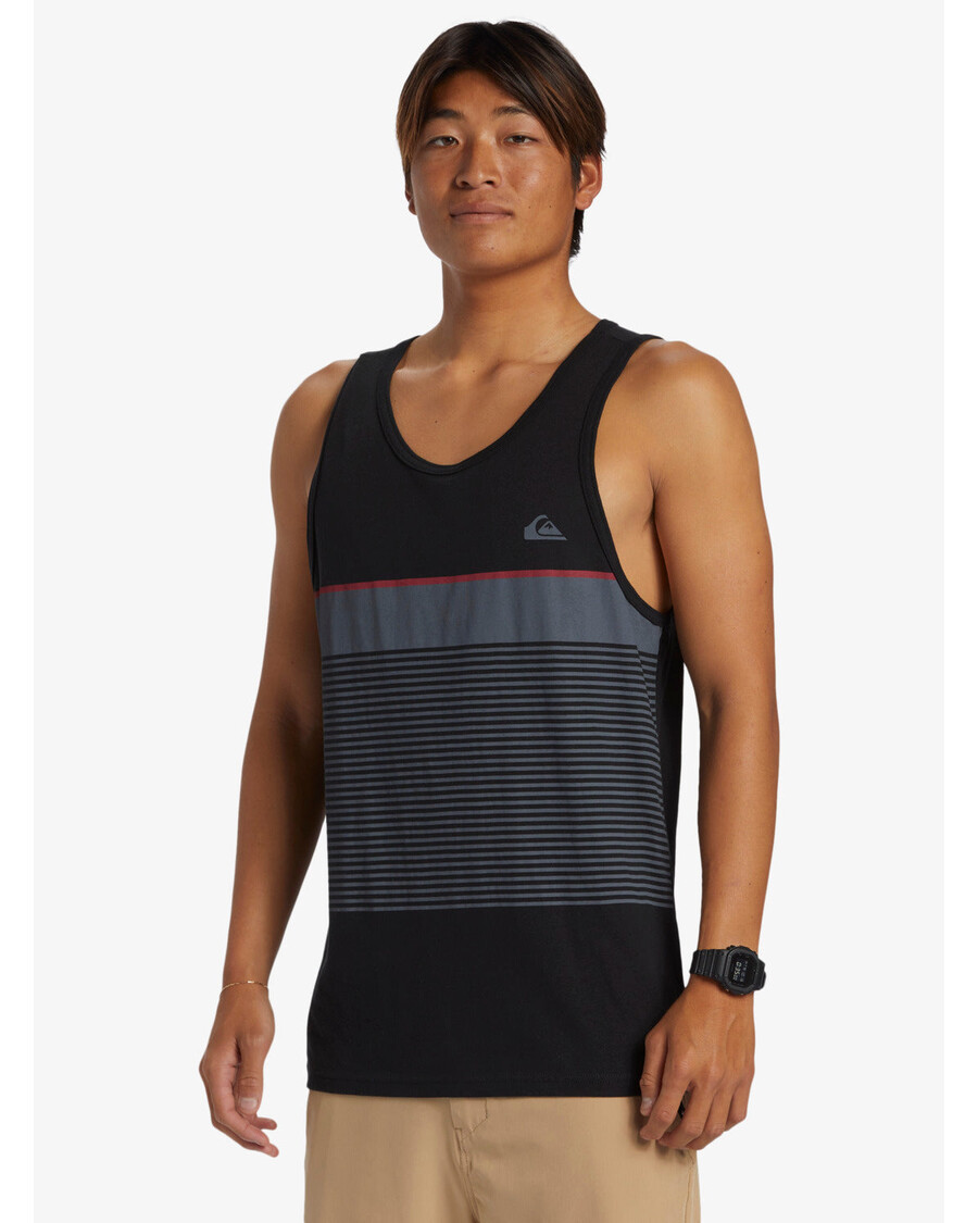 Quik Silver Tijuana Stripe Tank Top - Black