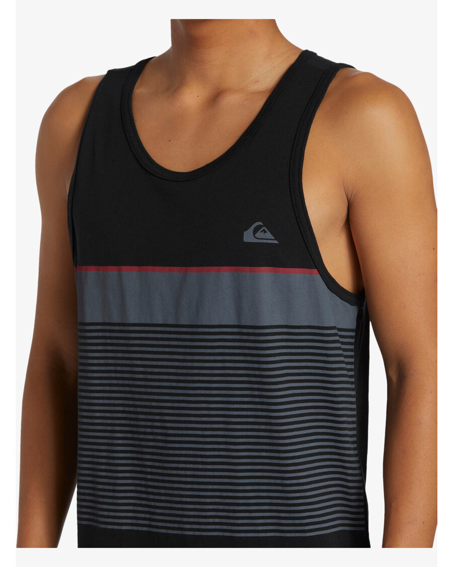 Quik Silver Tijuana Stripe Tank Top - Black