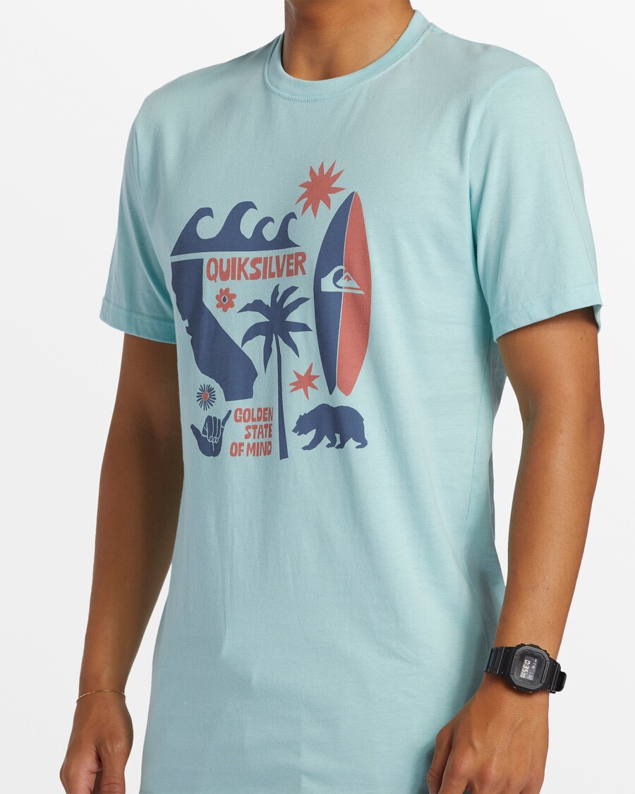 Quik Silver Ca Funshine T-Shirt - Pastel Turquoise