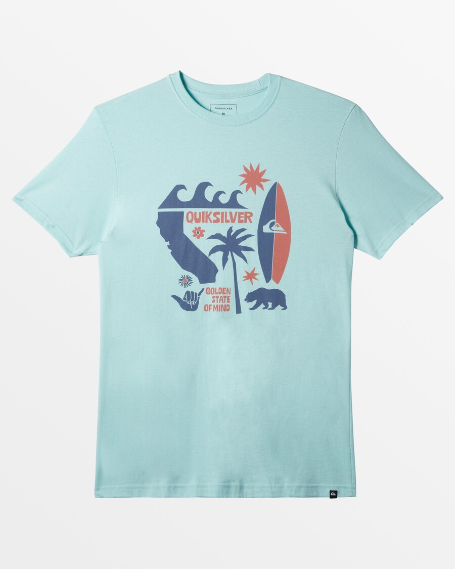 Quik Silver Ca Funshine T-Shirt - Pastel Turquoise