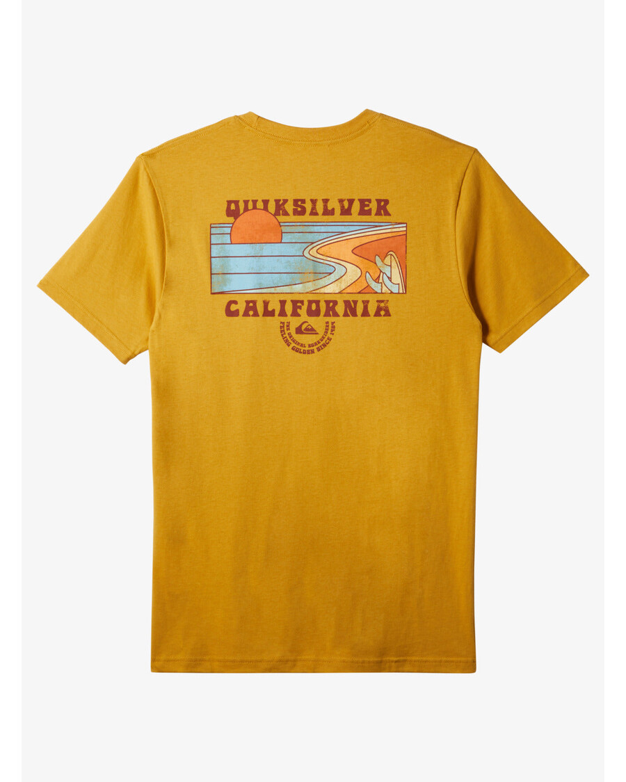 Quik Silver Ca Point Breaks T-Shirt - Mustard