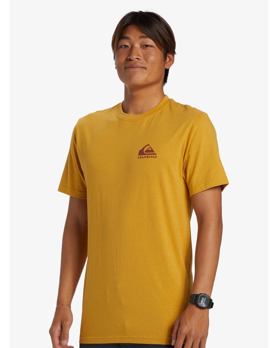 Quik Silver Ca Point Breaks T-Shirt - Mustard