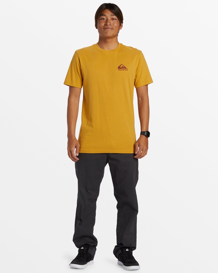 Quik Silver Ca Point Breaks T-Shirt - Mustard
