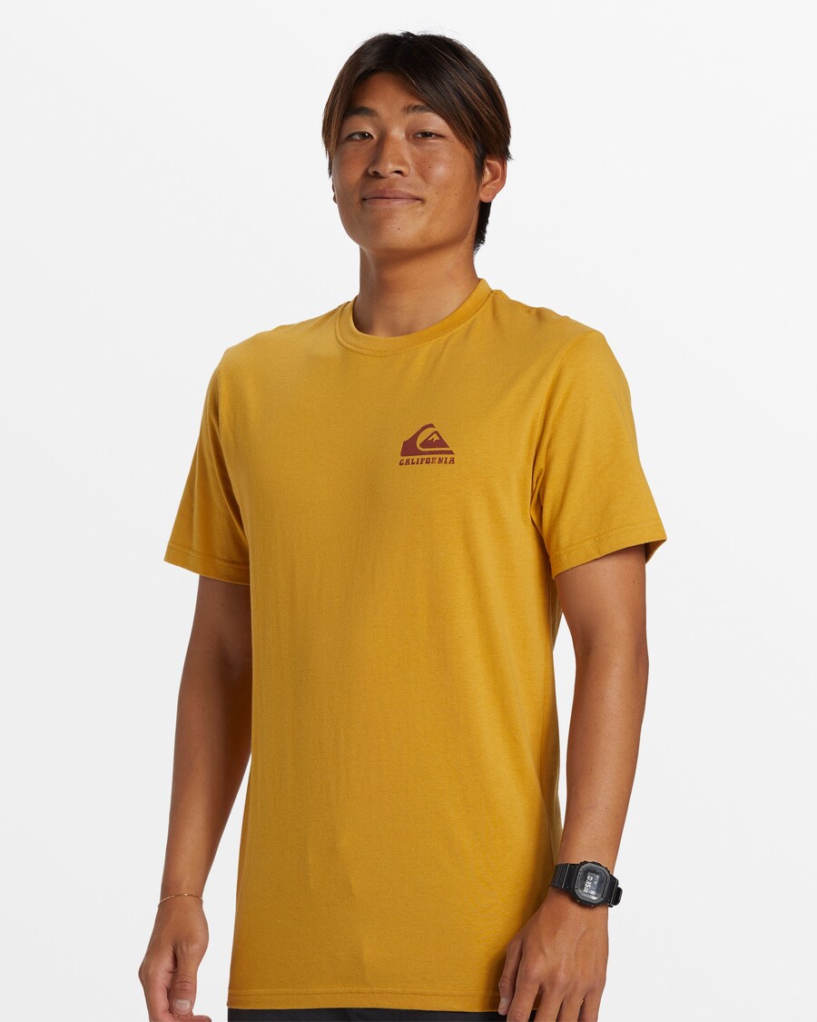 Quik Silver Ca Point Breaks T-Shirt - Mustard