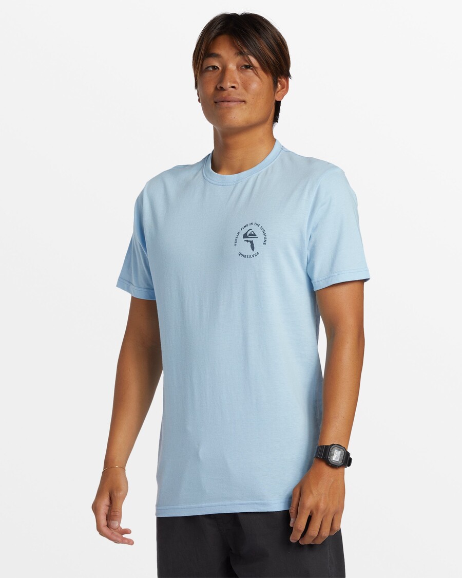 Quik Silver Fl In The Sunshine T-Shirt - Clear Sky