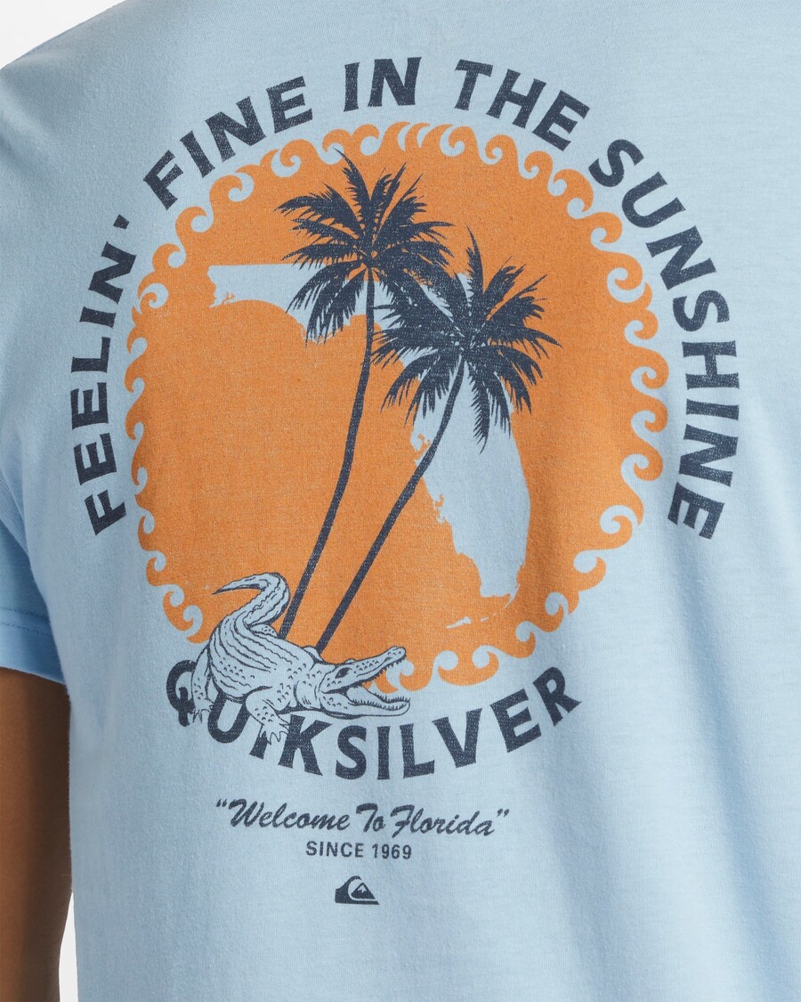 Quik Silver Fl In The Sunshine T-Shirt - Clear Sky