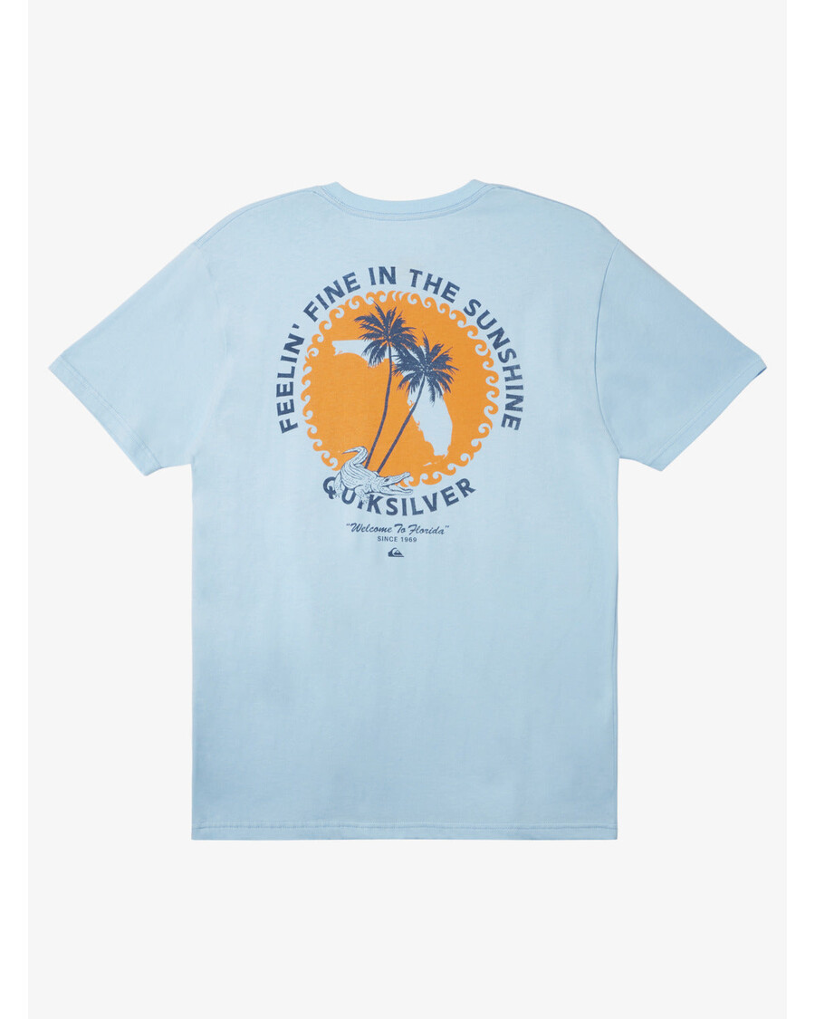 Quik Silver Fl In The Sunshine T-Shirt - Clear Sky