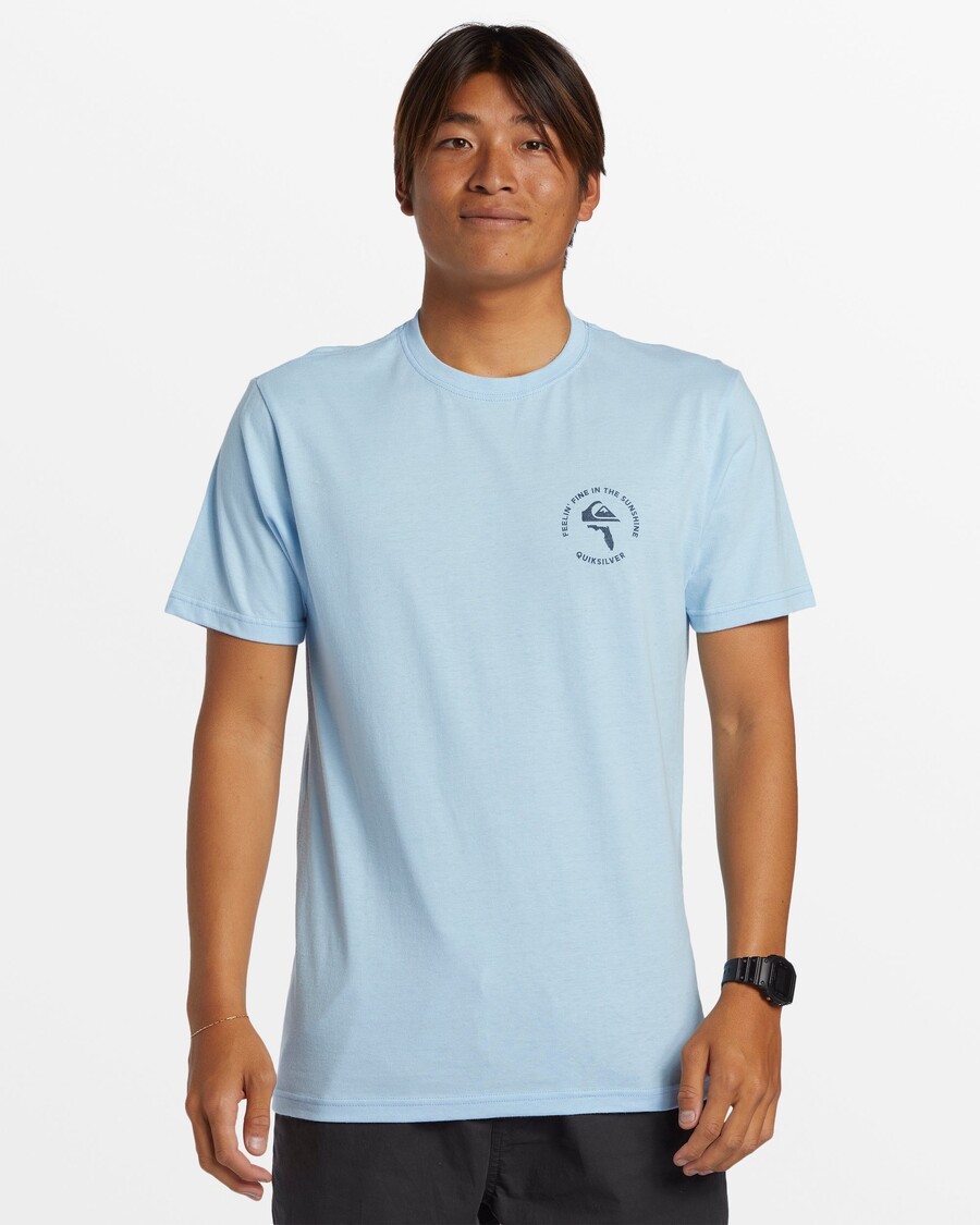 Quiksilver Fl In The Sunshine T-shirt - Clear Sky