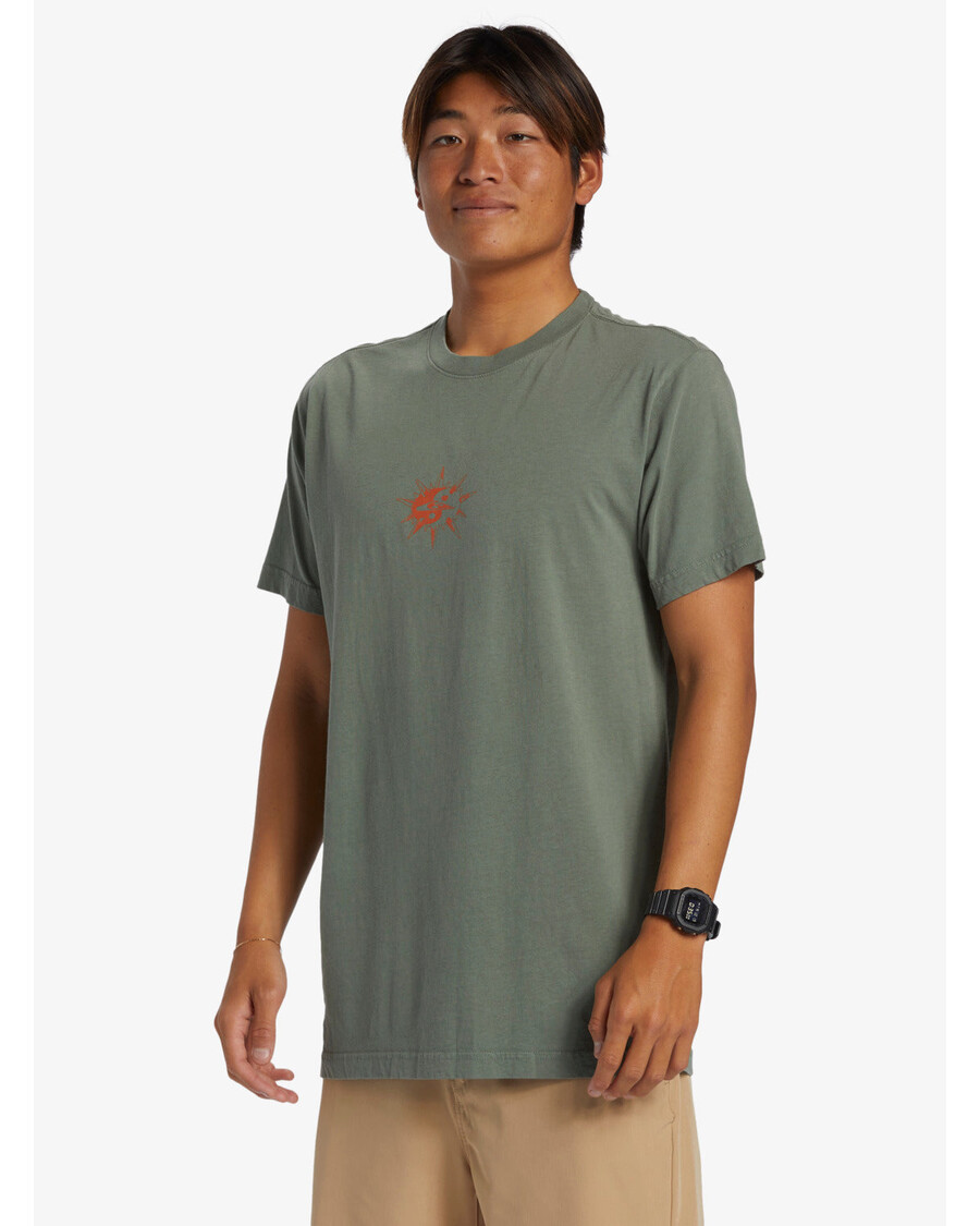 Quik Silver Throwback Tričko - Vavřínový Věnec