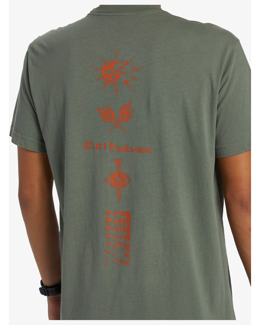 Quik Silver Throwback Tričko - Vavřínový Věnec