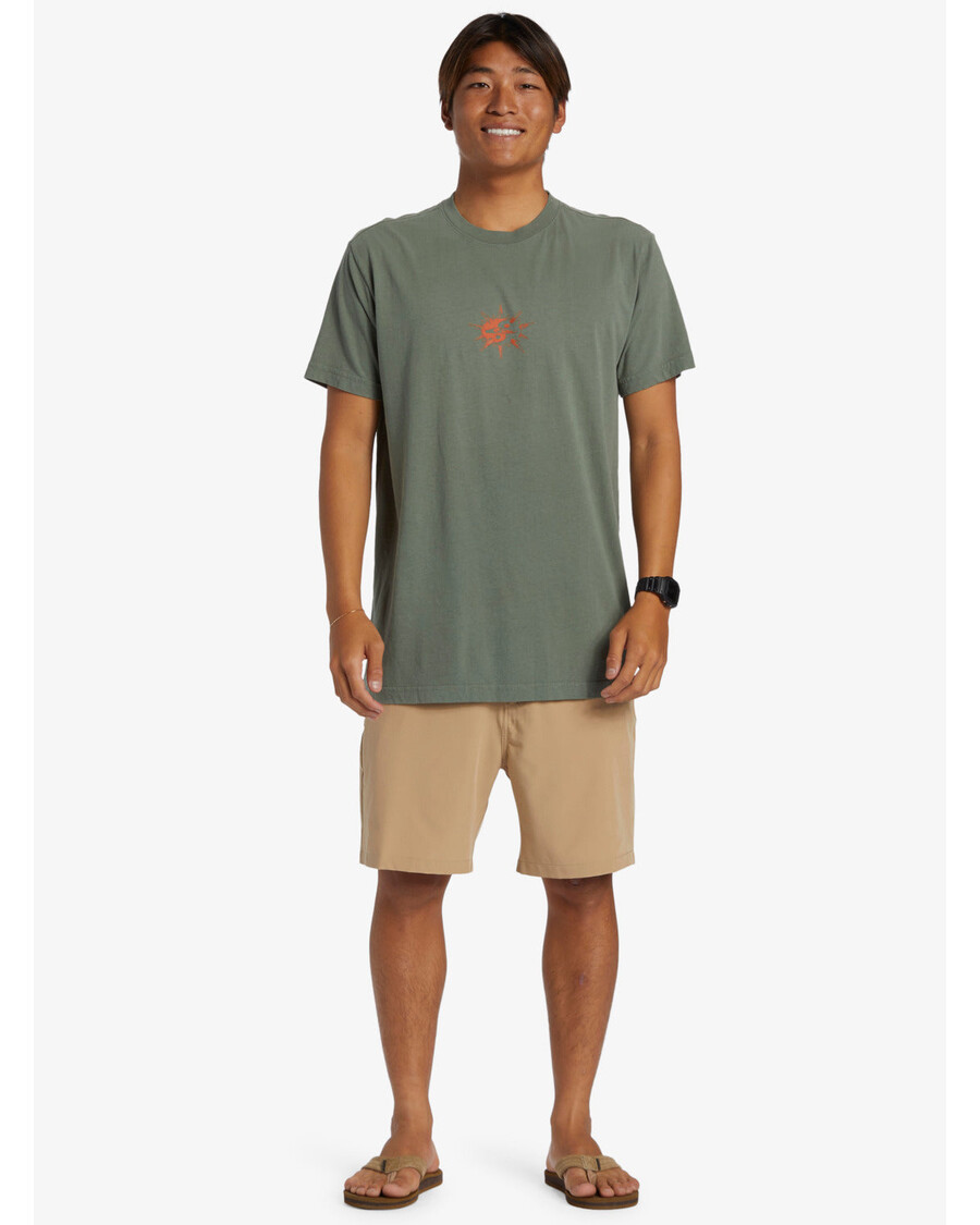 Quik Silver Throwback Tričko - Vavřínový Věnec