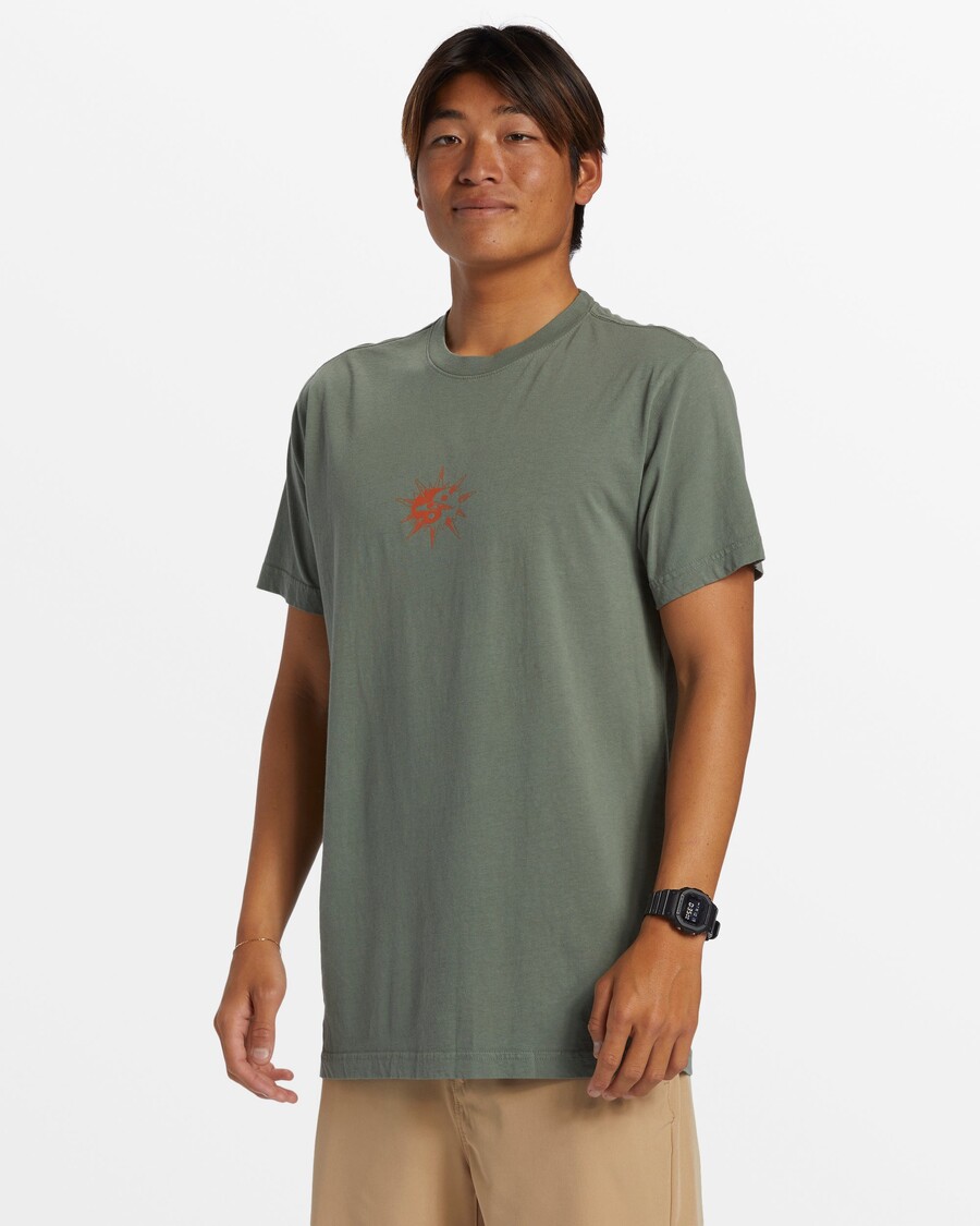 Quik Silver Throwback Tričko - Vavřínový Věnec