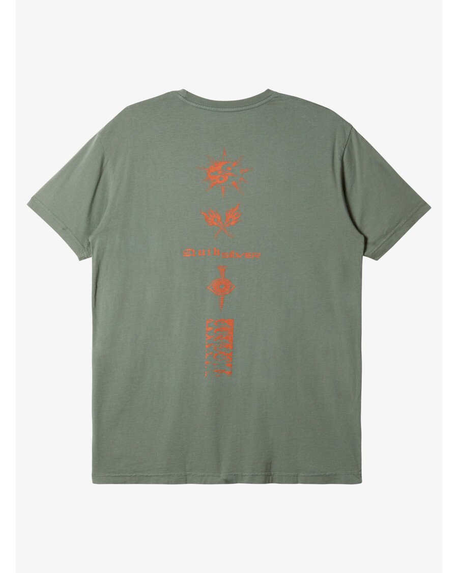 Quik Silver Throwback Tričko - Vavřínový Věnec