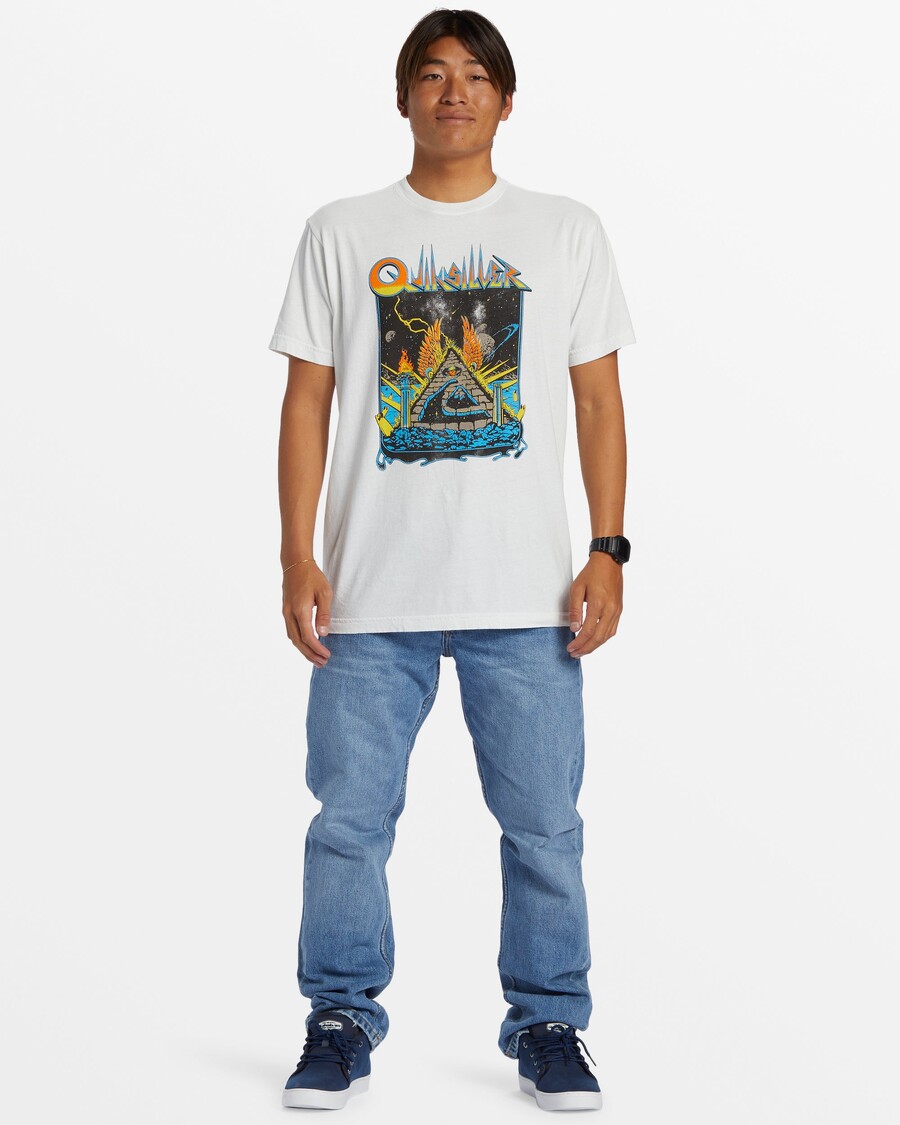 Quik Silver Rockin T-Shirt - Antique White