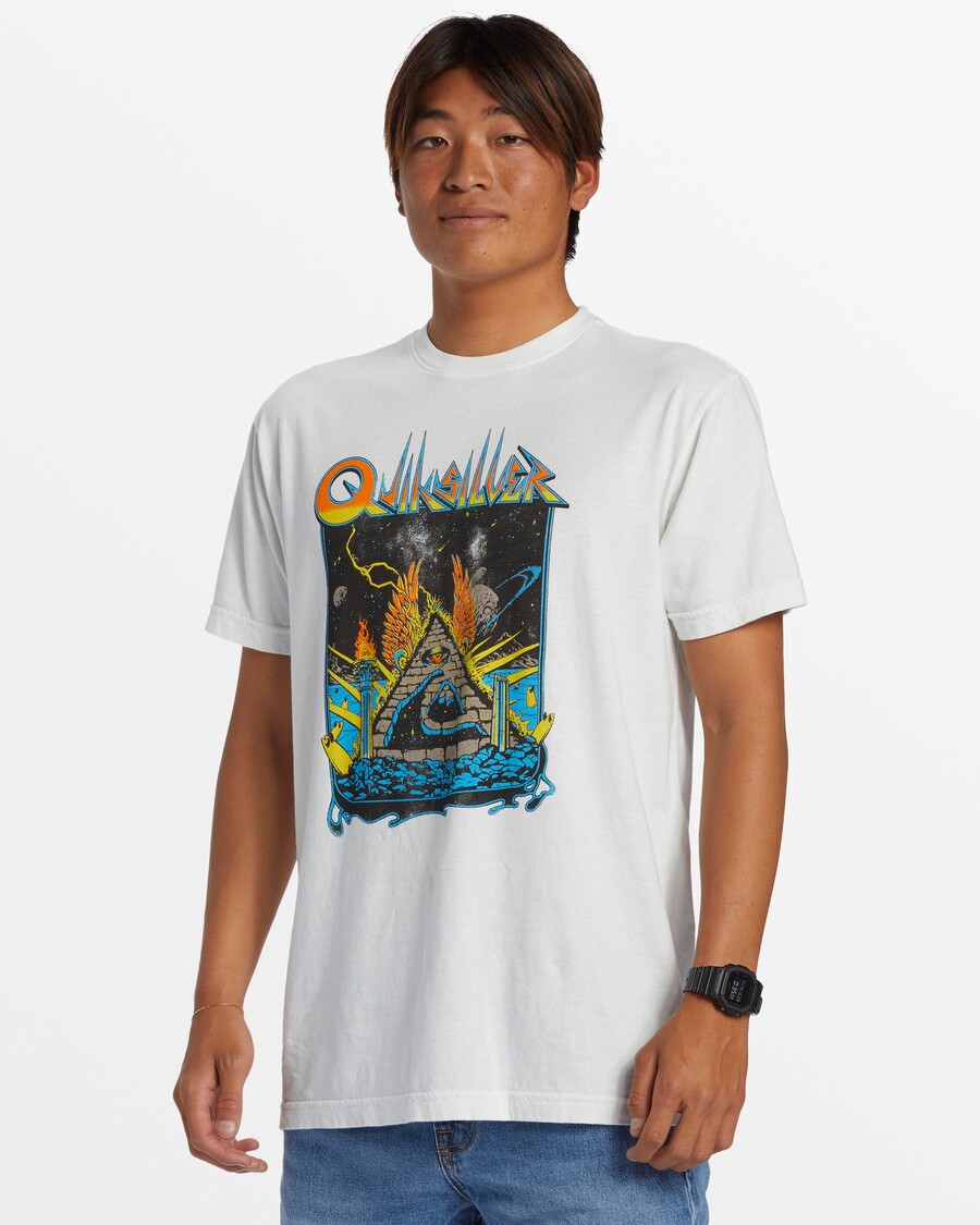Quik Silver Rockin T-Shirt - Antique White