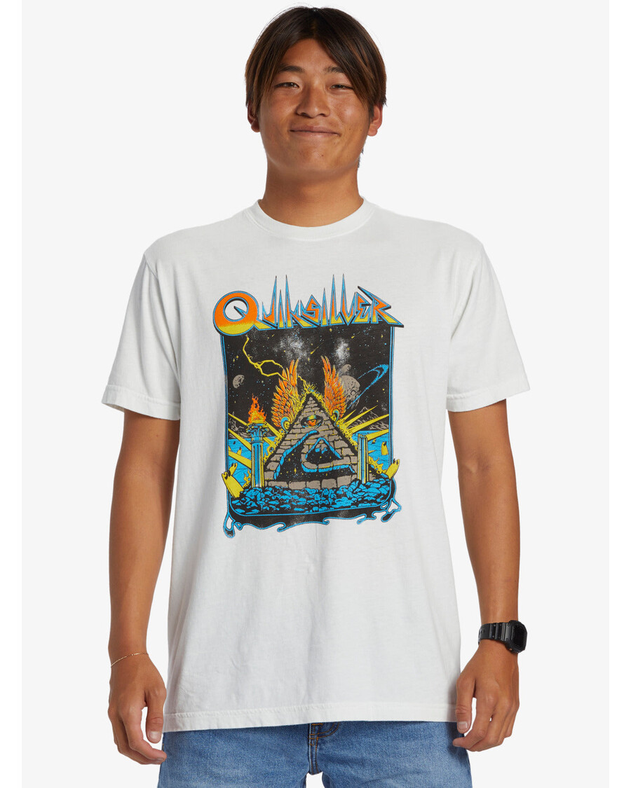 Quik Silver Rockin T-Shirt - Antique White