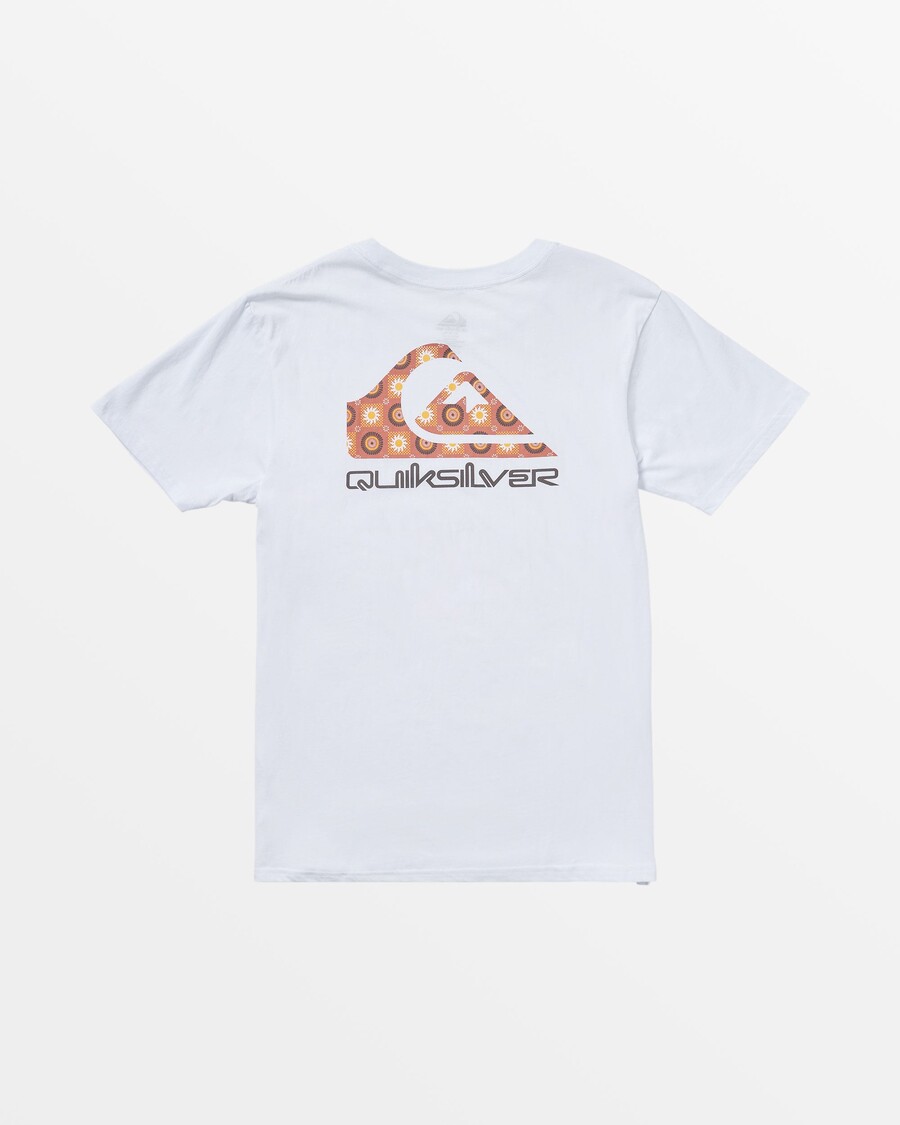 QUIK シルバー ファンキー フィラー T シャツ - ホワイト