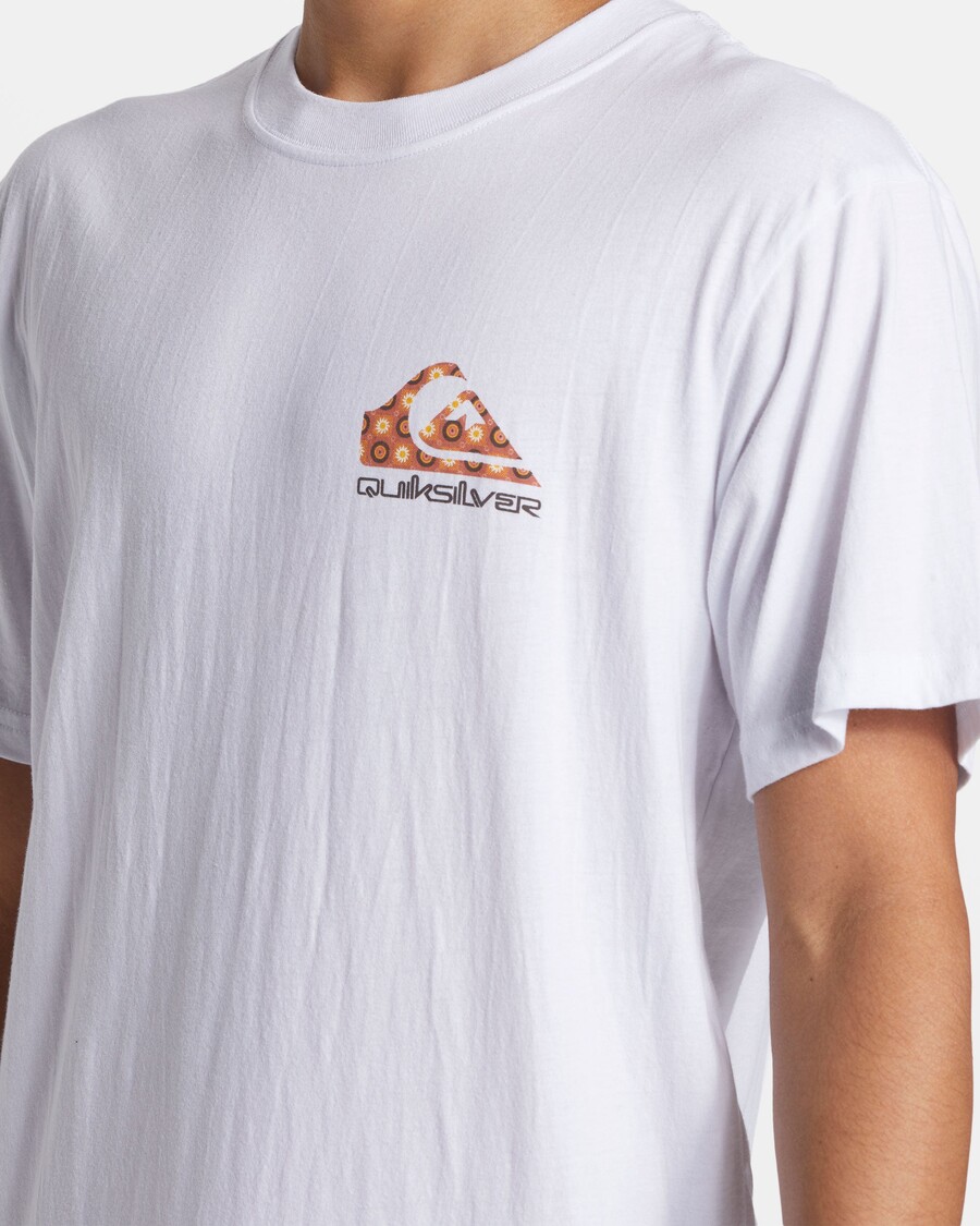 QUIK シルバー ファンキー フィラー T シャツ - ホワイト