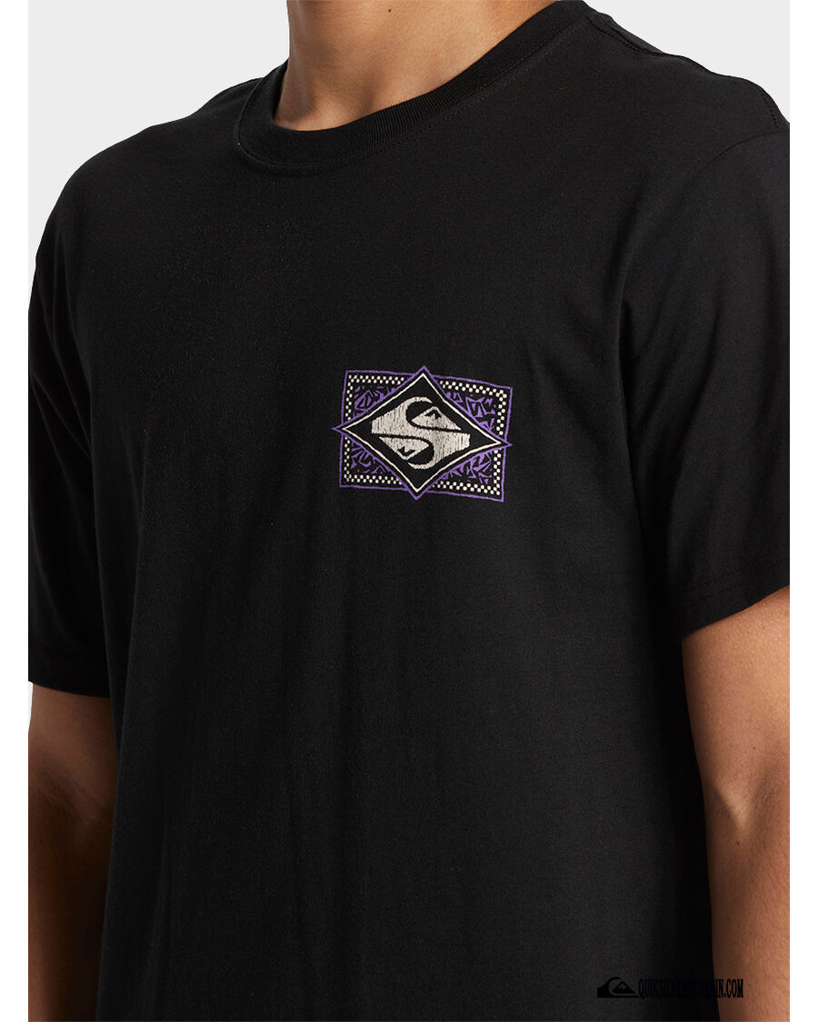 Quik Silver Black Flash T-Shirt - Black